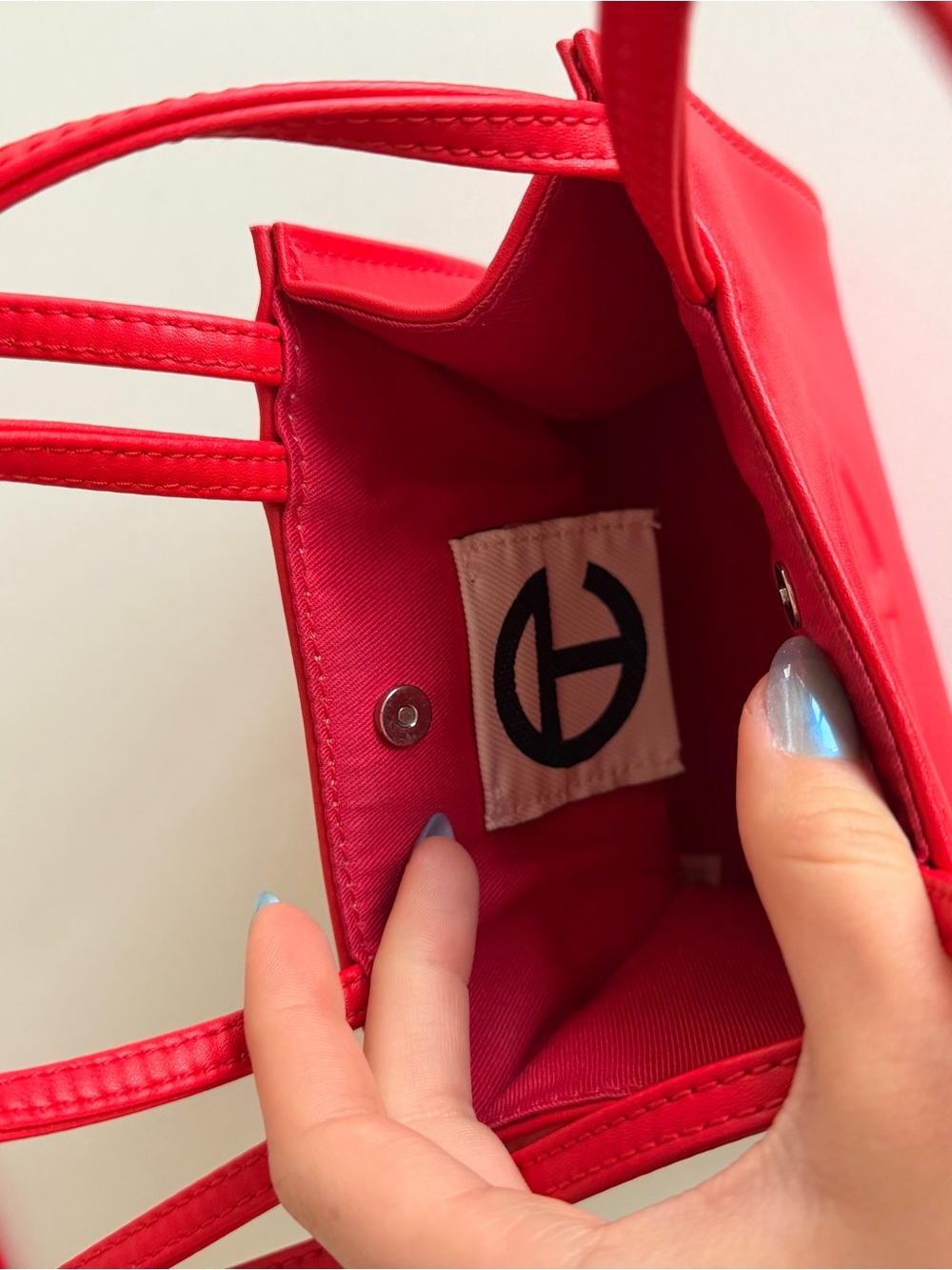Red Mini Telfar Purse - Picture 3 of 5